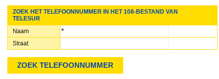 Telesur Phonebook Form