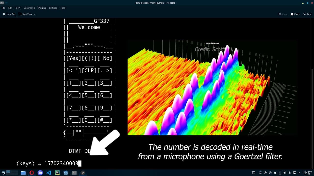 DTMF Decoder screenshot 1